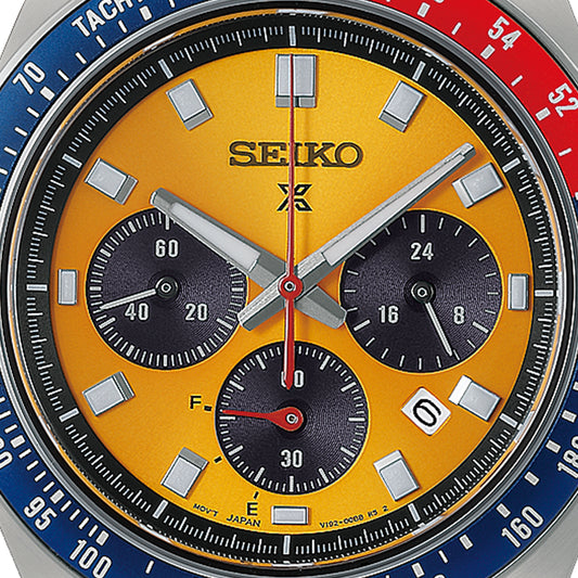 Seiko Prospex Speedtimer ‘Racing’ Solar Chronograph Watch in Yellow HBJ004P1
