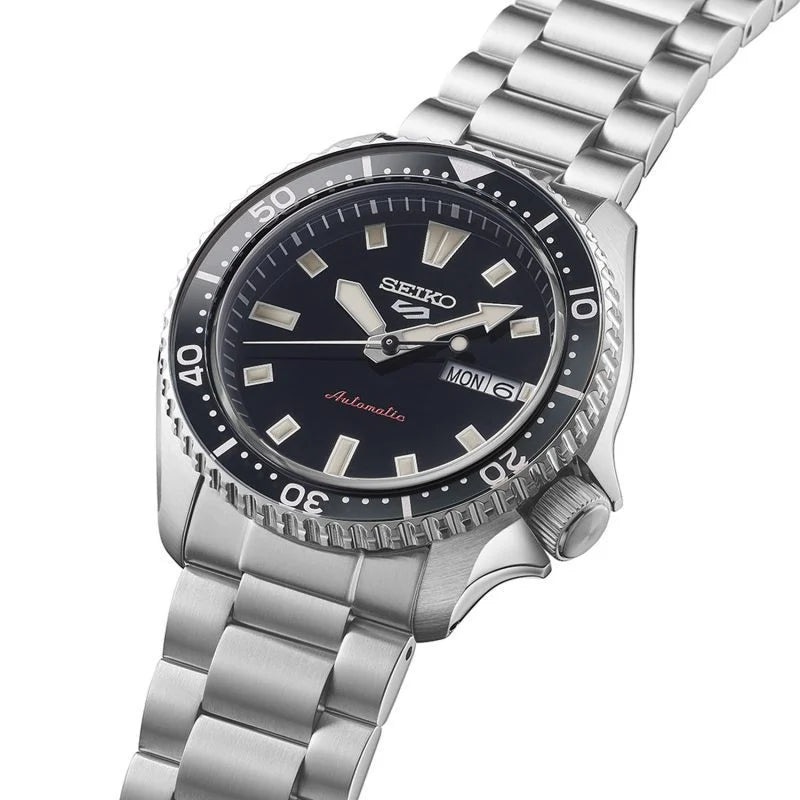 Seiko 5 Sports SKX Redux in Kuro Black Bracelet Watch SRPL85K1