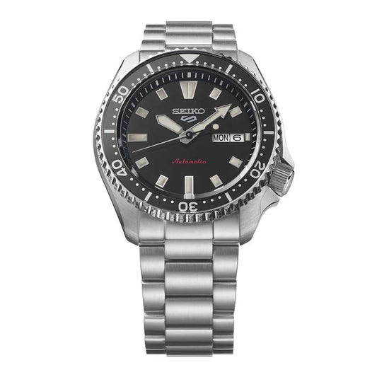 Seiko 5 Sports SKX Redux in Kuro Black Bracelet Watch SRPL85K1
