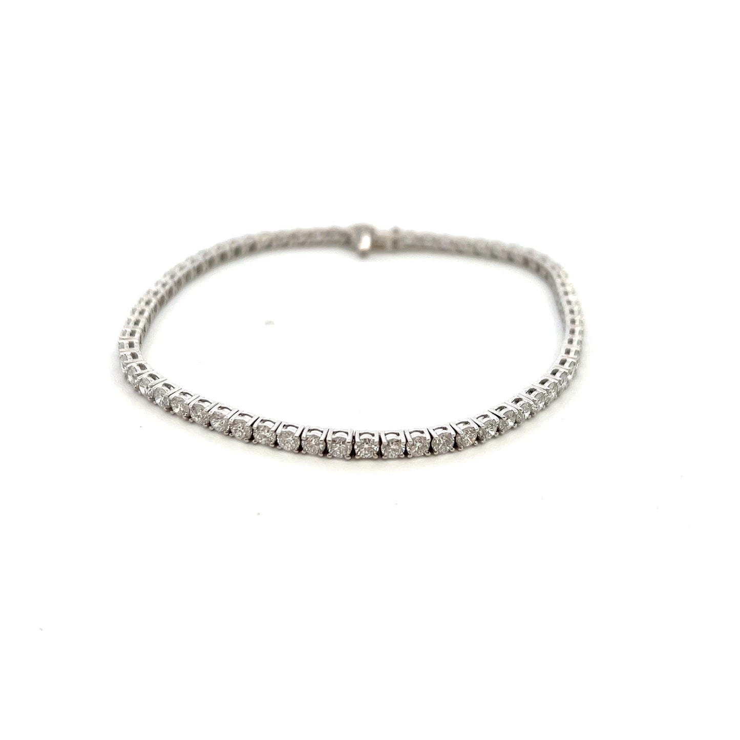 9ct White Gold 4.28ct Laboratory Grown Diamond Bracelet