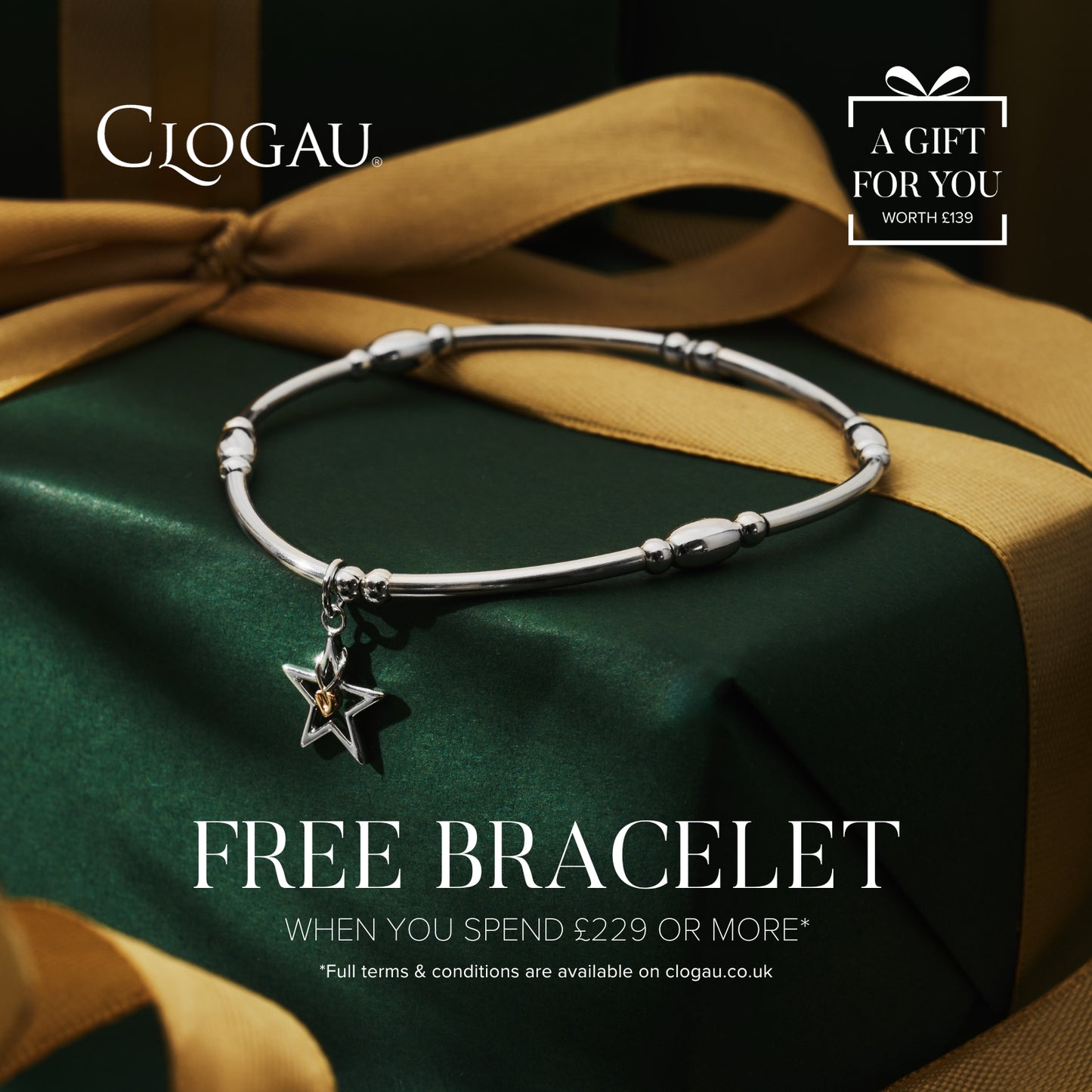 Clogau Tree of Life Starlight Silver Affinity Bracelet 3STOL0706