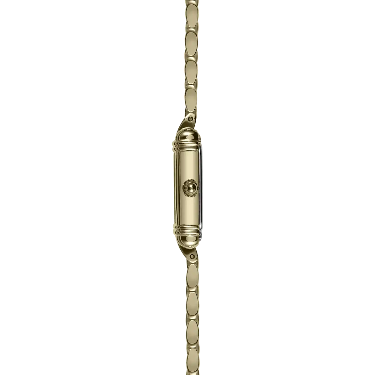 Herbelin Ladies Art Deco Tonneau Yellow Gold PVD Bracelet Watch 17438BP1N22