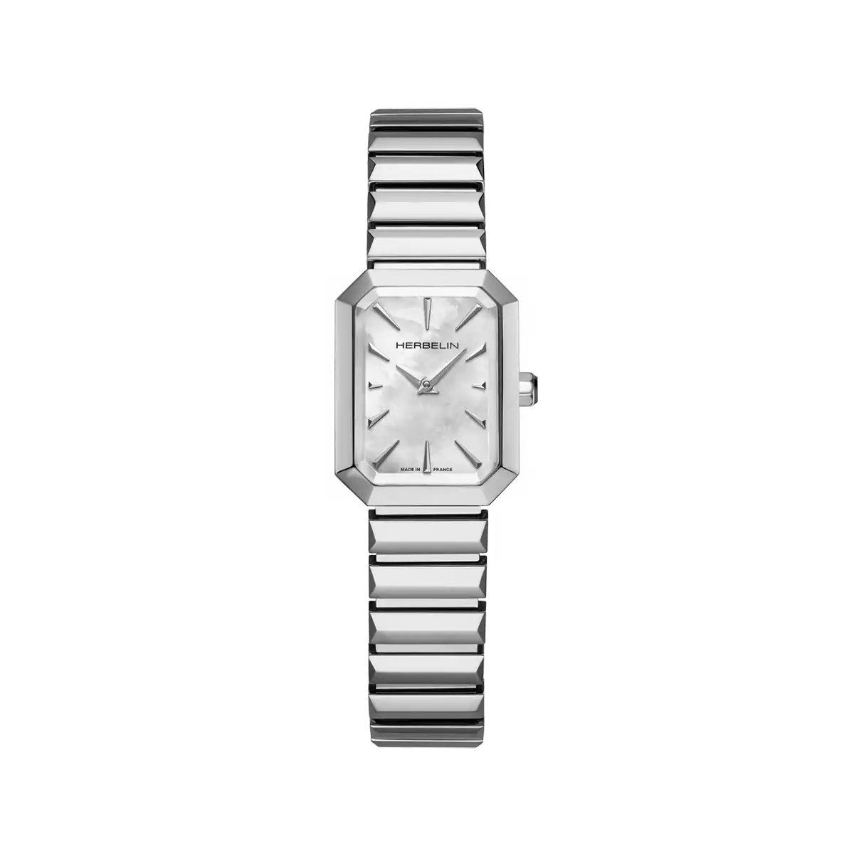 Herbelin Steel Octogone Mother of Pearl Dial Bracelet Watch 17556B19
