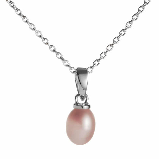 Jersey Pearl Pure Pink Freshwater Pearl Necklace