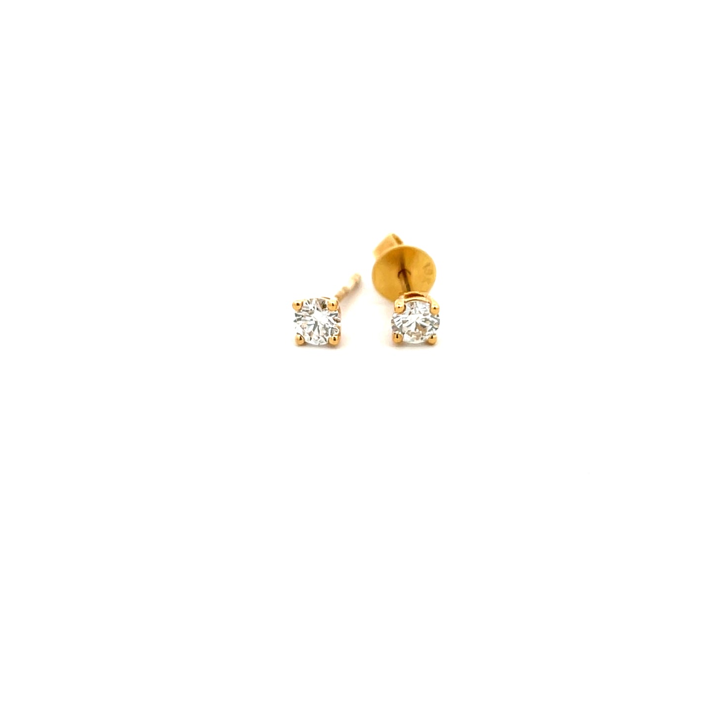 18ct Yellow Gold 0.40ct Brilliant Cut Diamond Stud Earrings