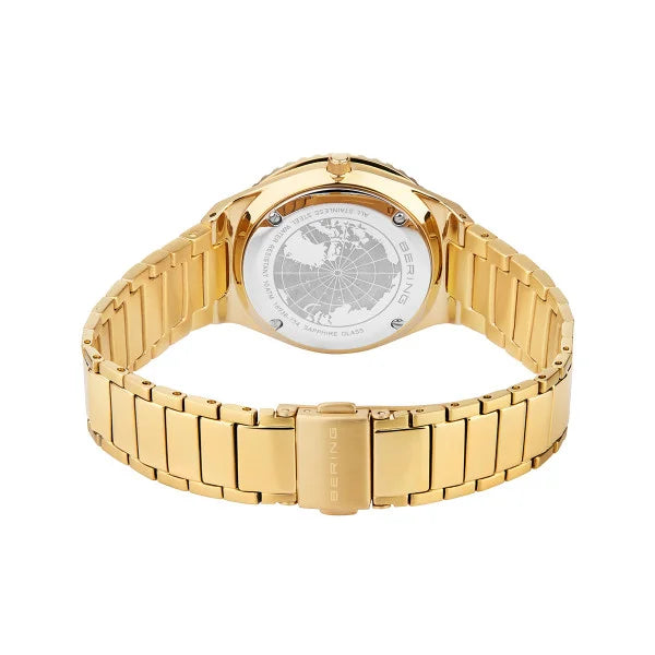 Bering Arctic Sailing Polished Yellow Gold Plated Bracelet Watch 18936-734