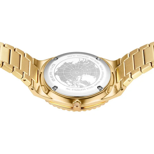 Bering Arctic Sailing Polished Yellow Gold Plated Bracelet Watch 18936-734