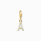 Thomas Sabo Yellow Gold Plated Charmista Letter A 1964-414-14