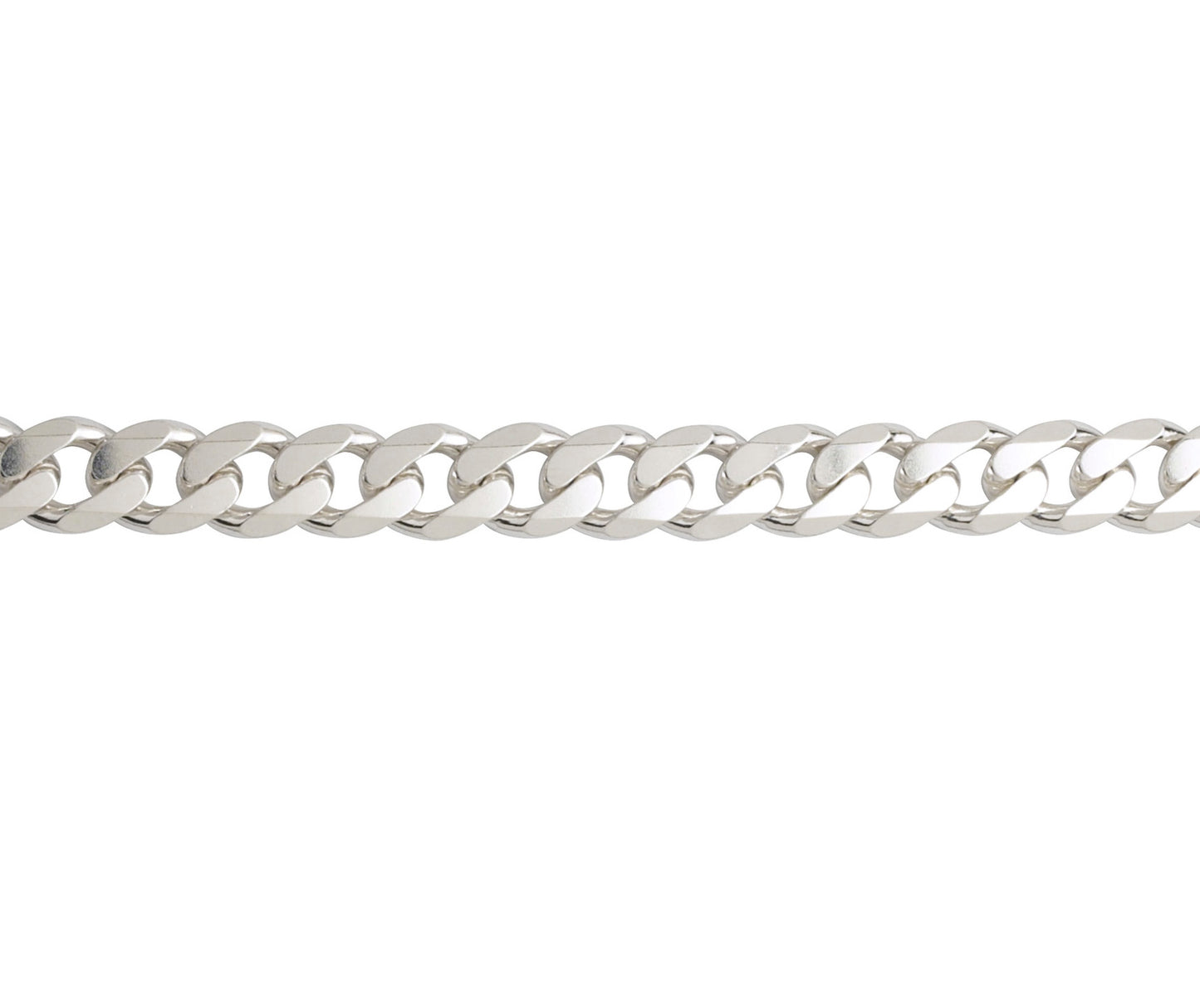 Sterling Silver Solid Metric Curb Chain 24"