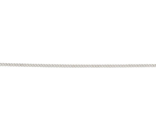 Sterling Silver Solid Round Curb Chain 24"