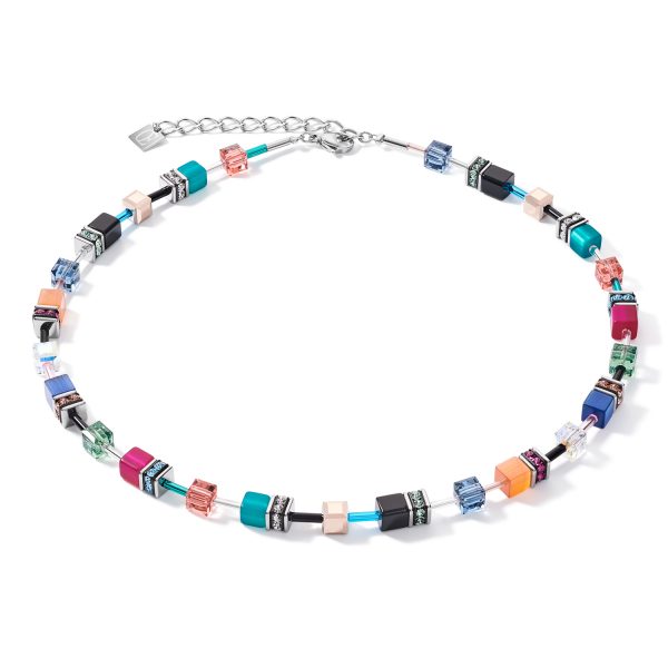 Coeur De Lion Multicoloured Ethno Cube Necklace