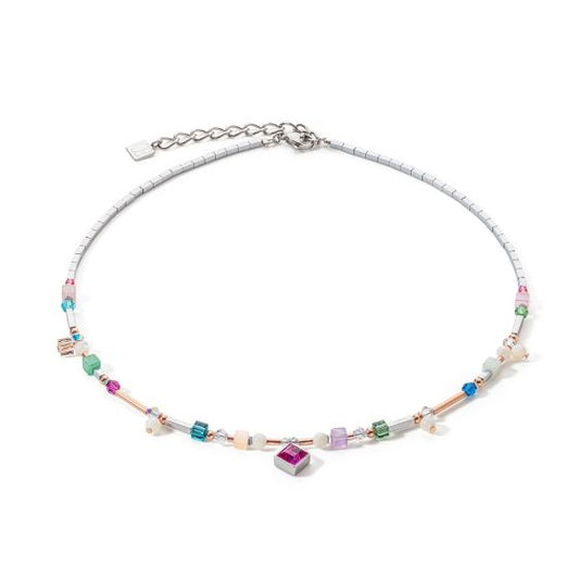 Coeur De Lion Pink Multicoloured Vintage Necklace