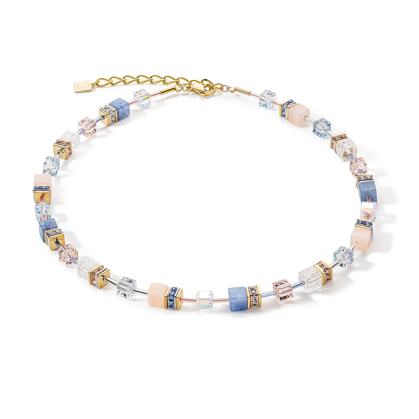 Coeur De Lion Pastel Blues Pinks Necklace