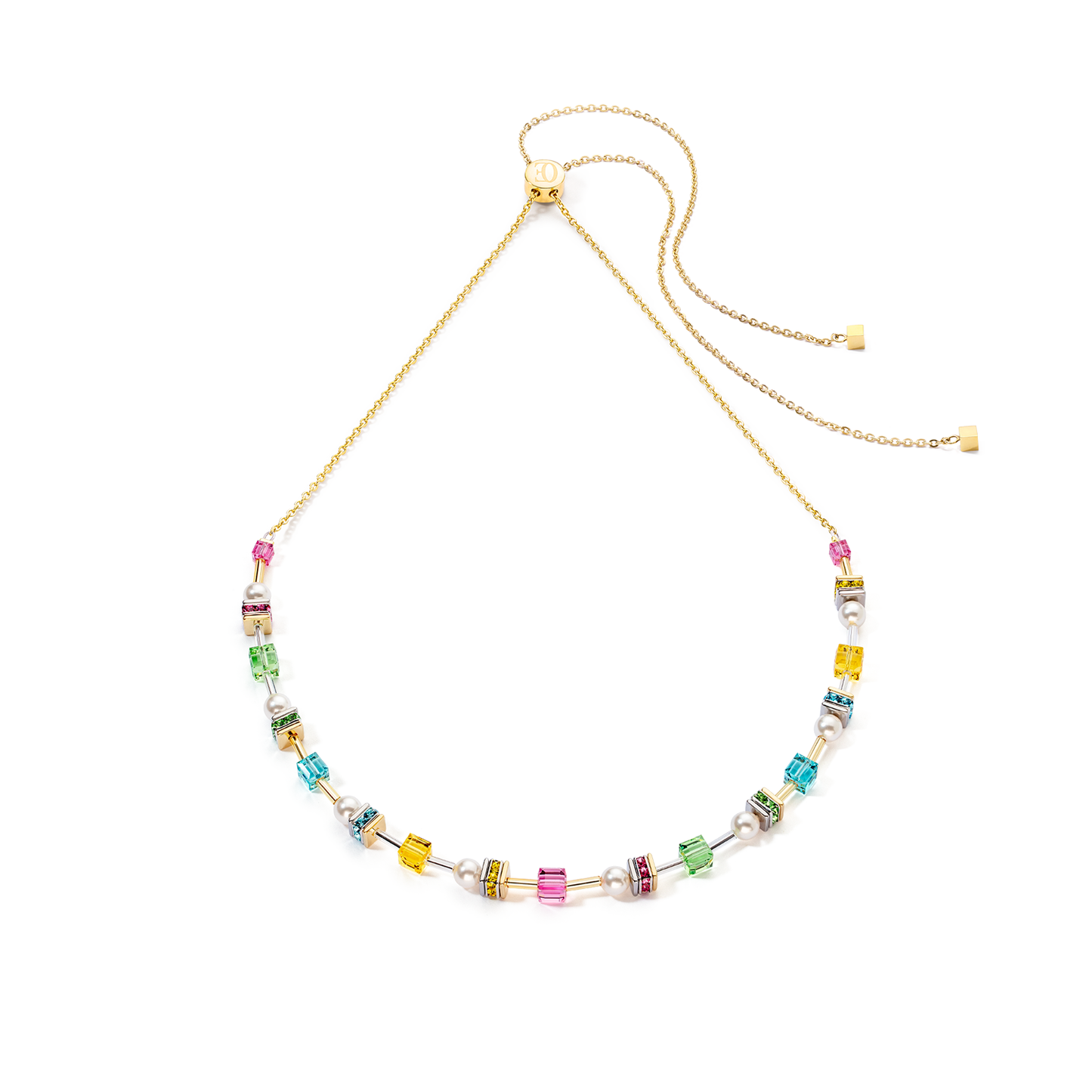 Coeur De Lion Multi Spring Pastels Adjustable Necklace 4085/10-1517