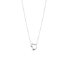 Georg Jensen Sterling Silver Love Leaf Heart Necklace