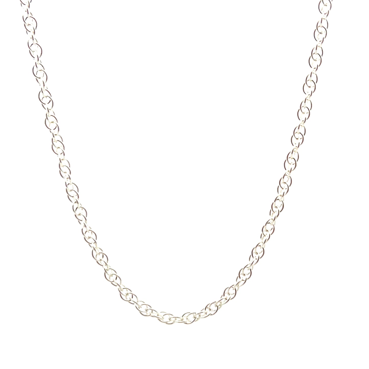 Sterling Silver 20" Prince of Wales Rope Chain