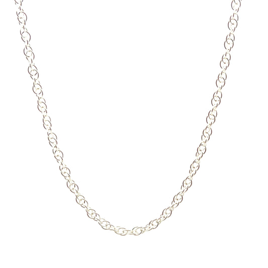 Sterling Silver 20" Prince of Wales Rope Chain