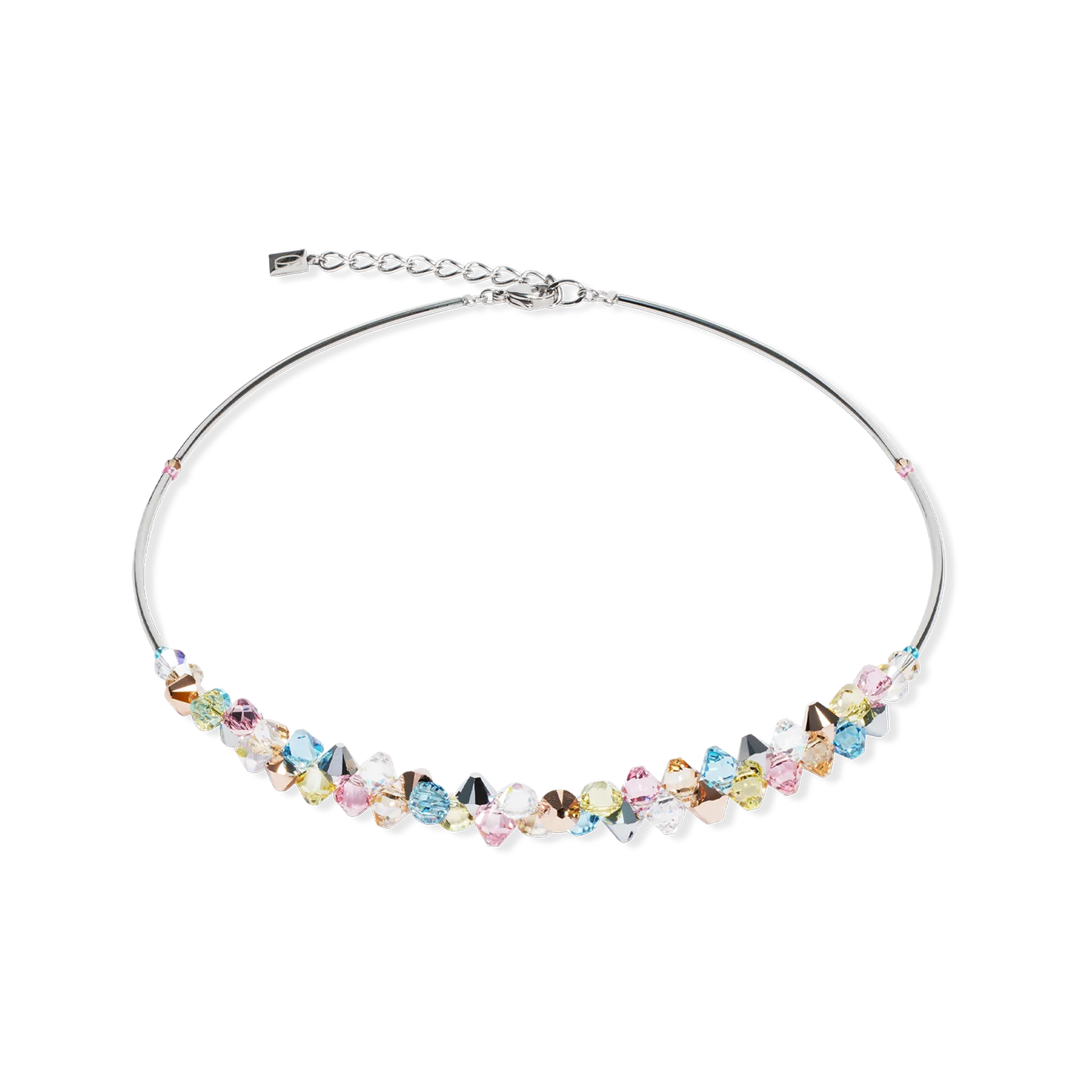 Coeur De Lion Dancing Crystals Stainless Necklace