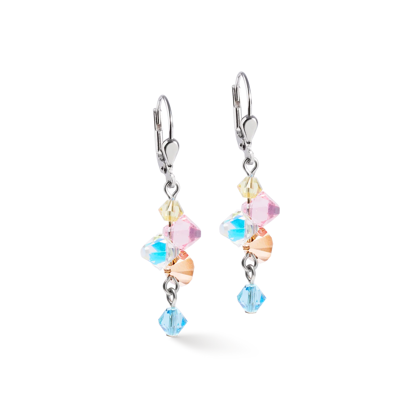 Coeur De Lion Dancing Crystal Multi Drop Earrings