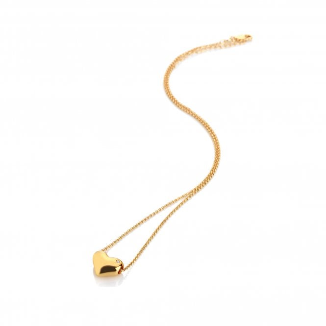Hot Diamonds x Golden Edit Yellow Gold Plated Desire Heart Slider Necklace DP967