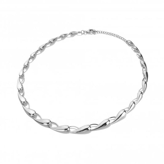 Hot Diamonds Curved Tide Links Necklace DN194