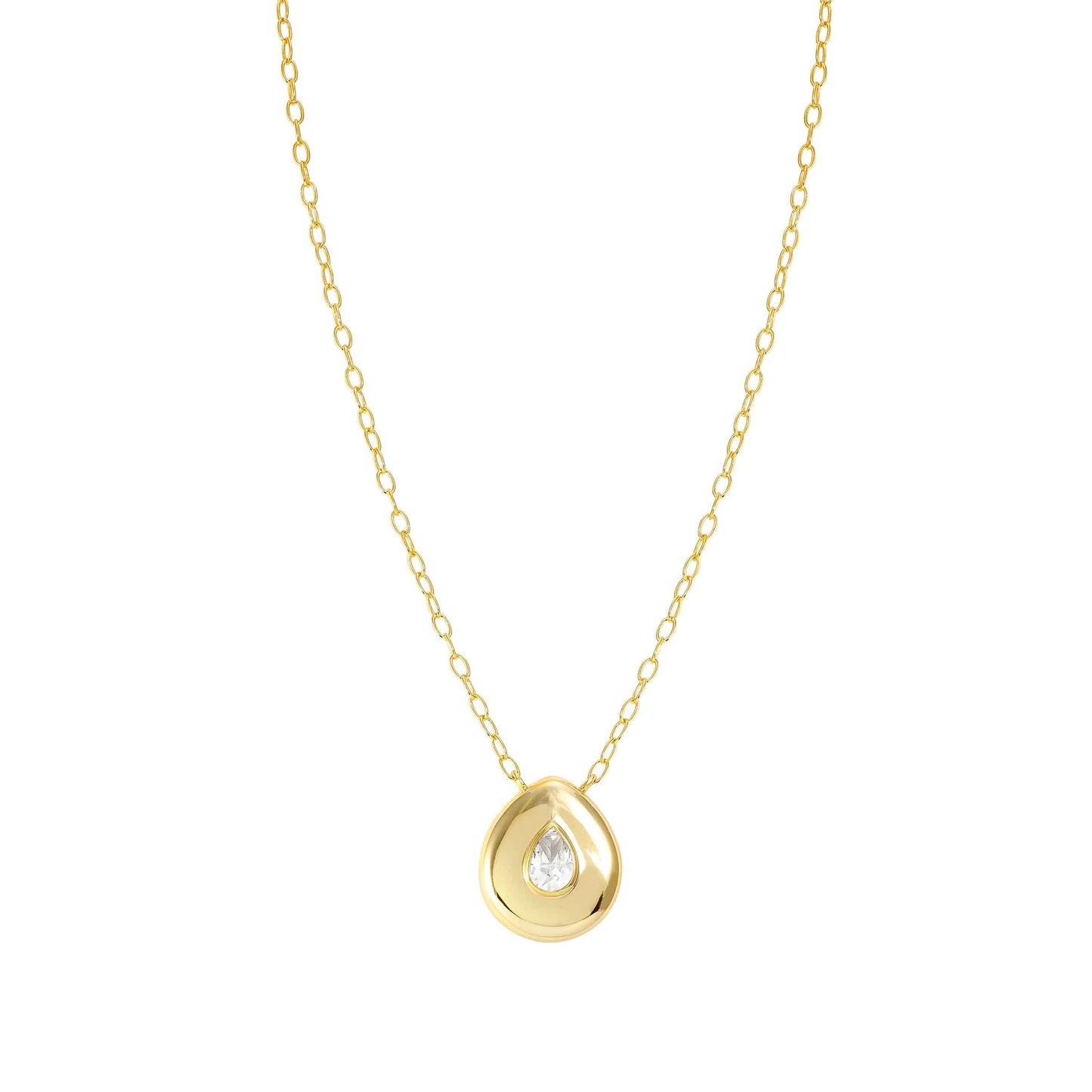 Nomination Domina Drop Necklace Gold Plated with Cubic Zirconia 240402/015
