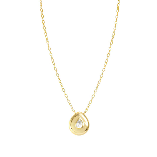 Nomination Domina Drop Necklace Gold Plated with Cubic Zirconia 240402/015