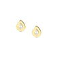 Nomination Domina Yellow Gold Plated Stud Earrings with Cubic Zirconia 240403/015