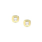 Nomination Domina Yellow Gold Plated and Cubic Zirconia Stud Earrings  240403/036