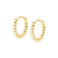 Nomination LoveCloud Yellow Gold Plated Beaded Hoop Earrings 240505/012
