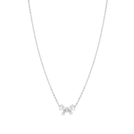 Nomination Shine Me Up Cubic Zirconia Bow Necklace 241902/008