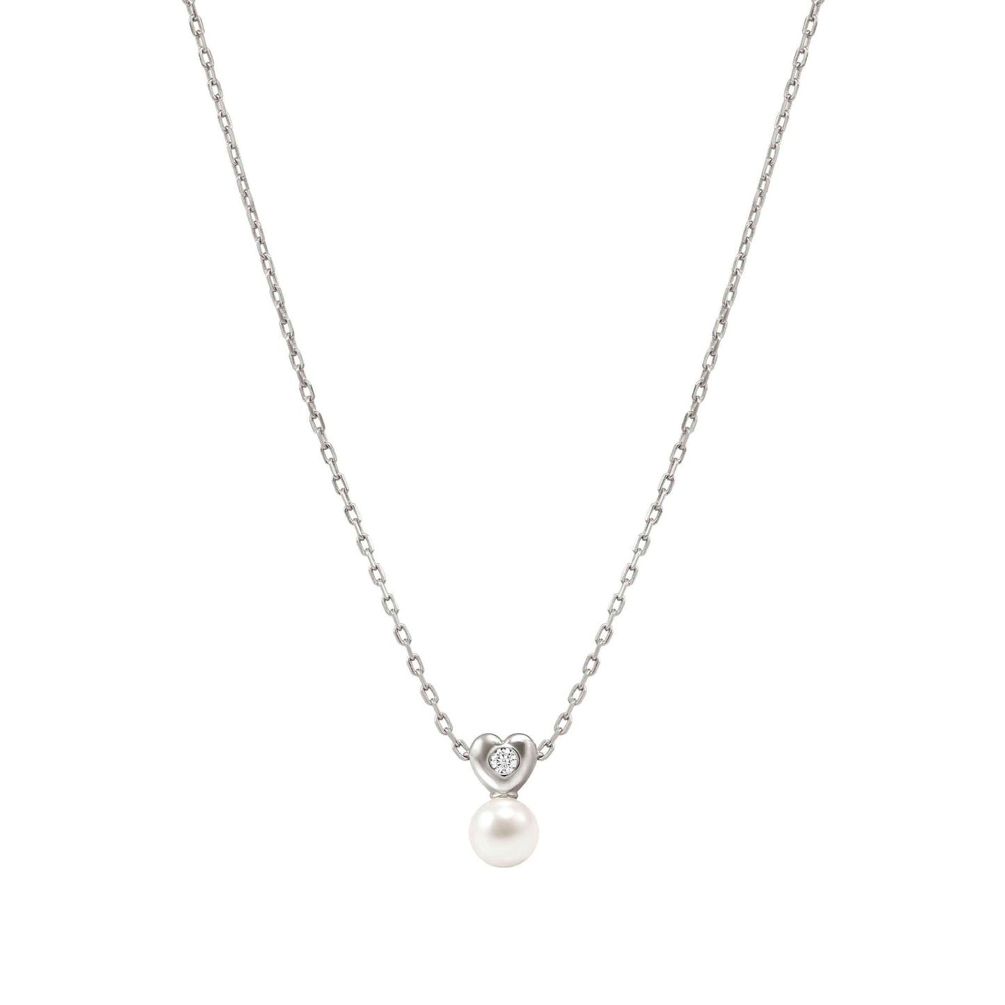 Nomination Pearls Loop Sterling Silver Cubic Zirconia Necklace 242902/004
