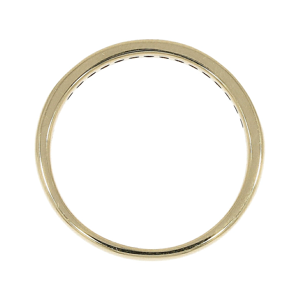 18ct Gold Channel Set Sapphire And Diamond Eternity Ring