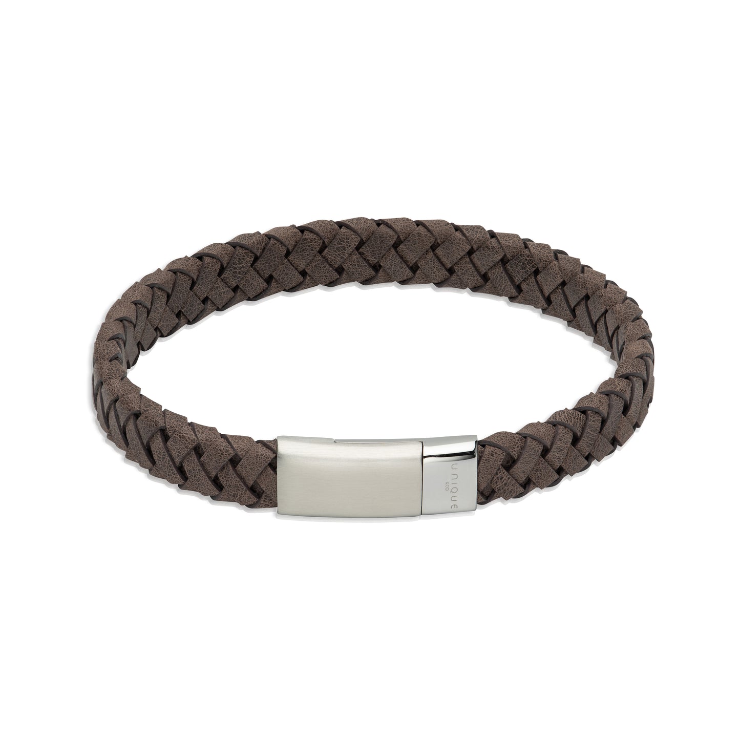 Unique &amp; Co Brown Moro Leather Bracelet 21cm