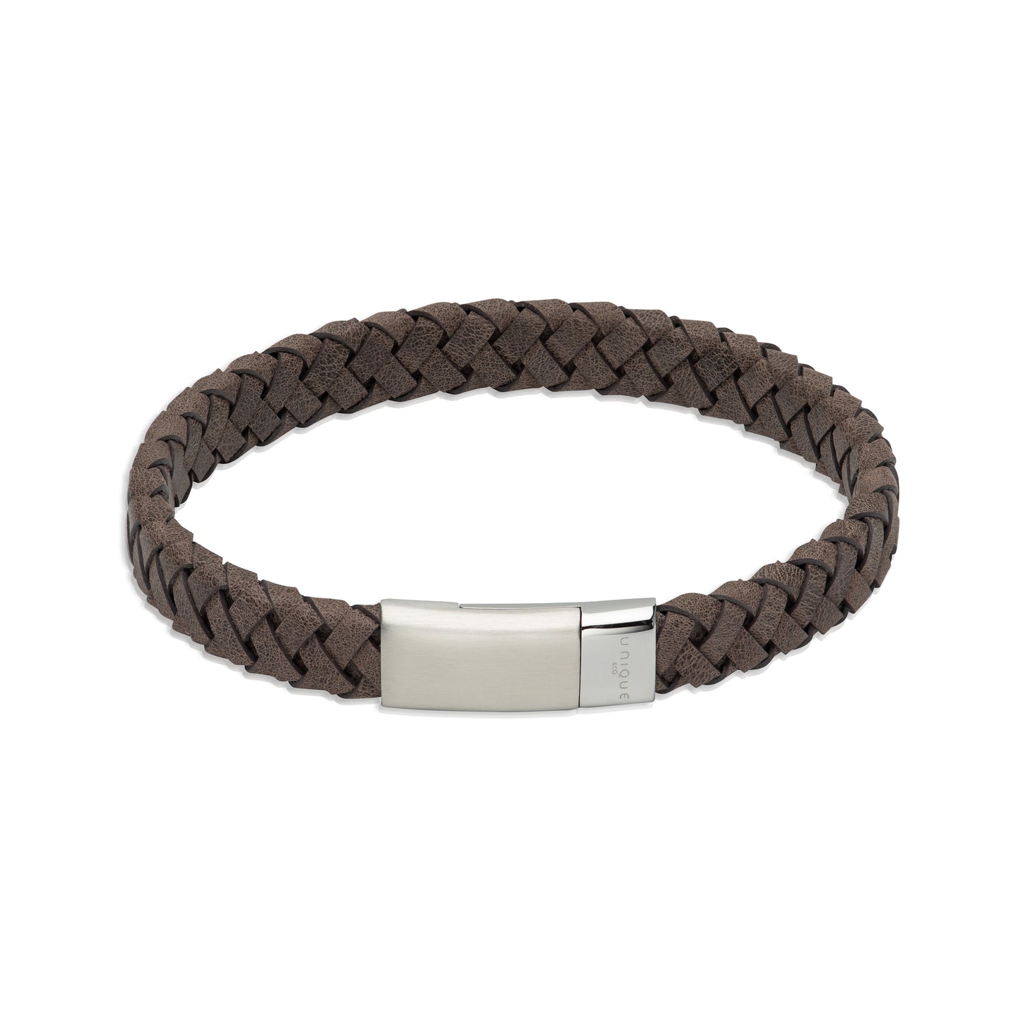 Unique & Co Brown Moro Leather Bracelet 21cm