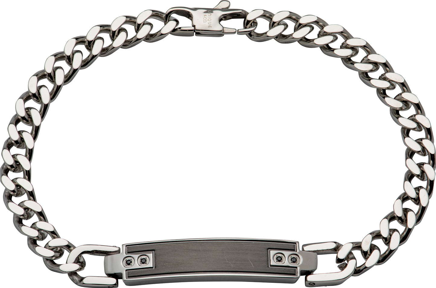 Unique & Co Stainless Steel Black ID Plate 21cm