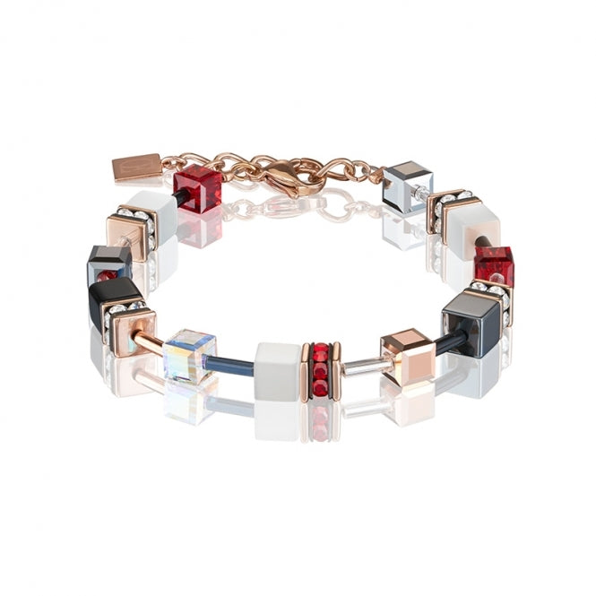 Coeur De Lion Red Cube Bracelet
