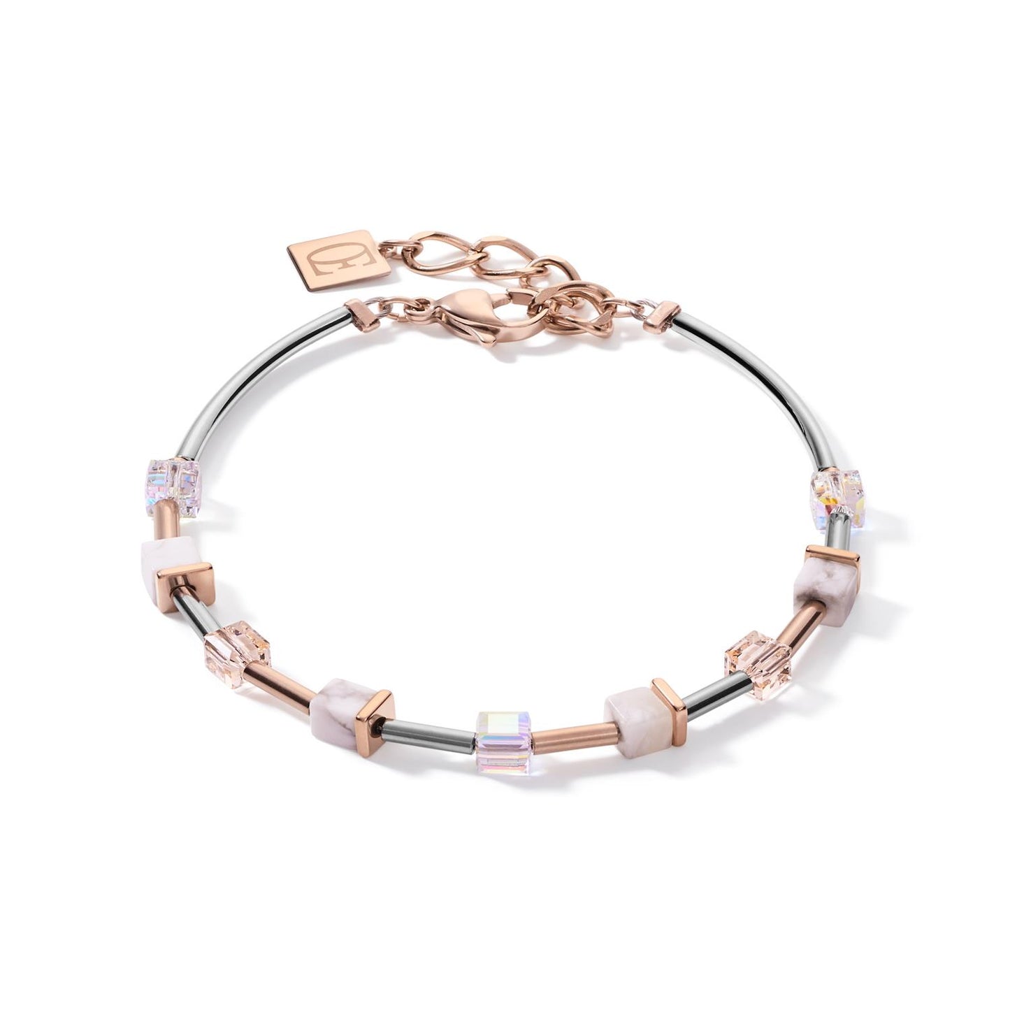 Coeur De Lion Howlite Mini Cube Bracelet