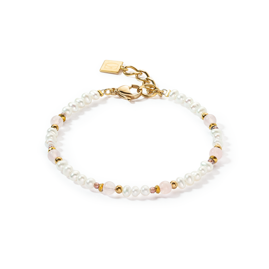 Coeur De Lion Pearl Beads & Rose Quartz Bracelet