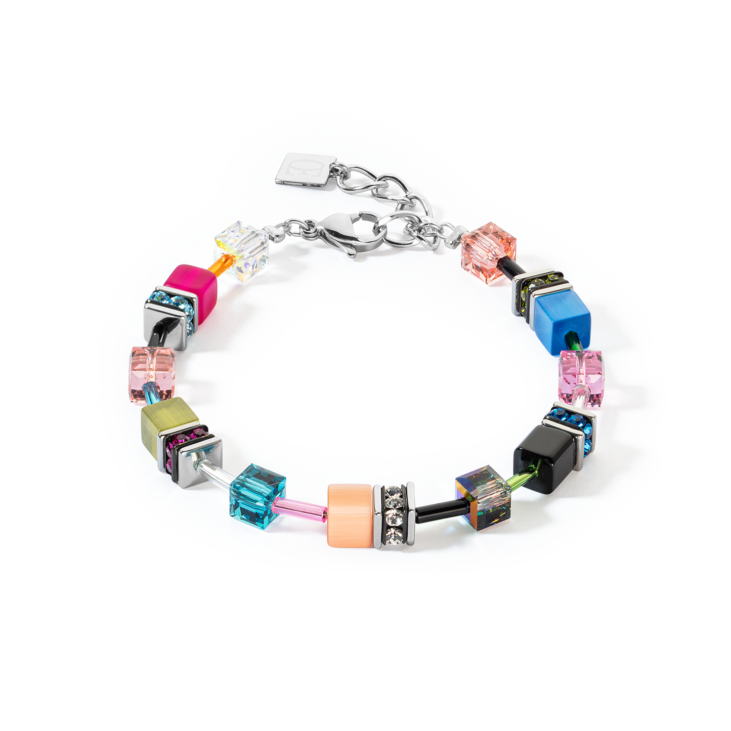 Coeur De Lion Multi Colour Cubes Bracelet