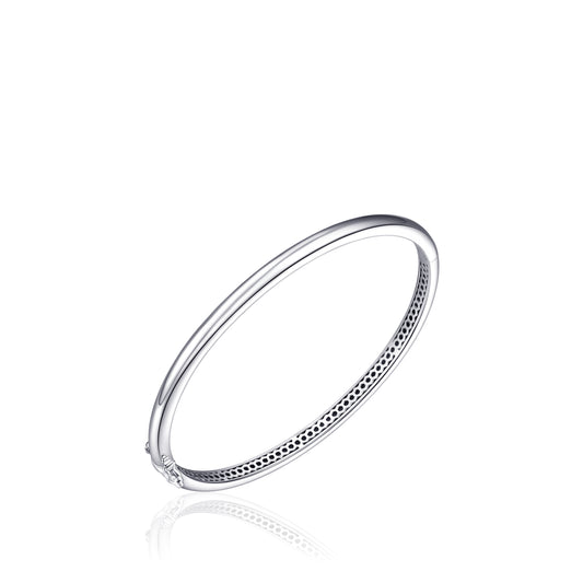 Sterling Silver 4mm Hollow Bangle