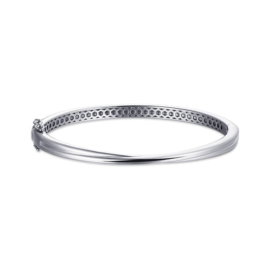 Sterling Silver Twisted Strand Bangle