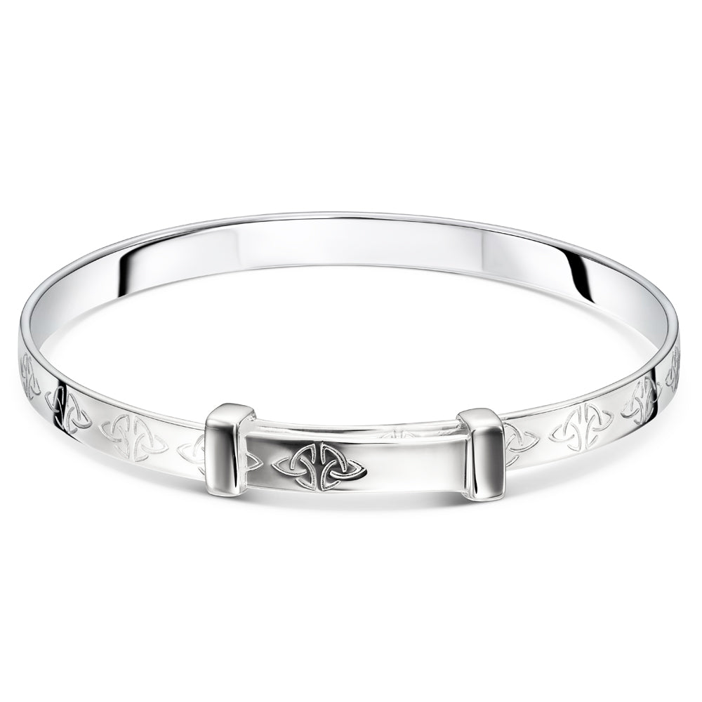 Little Stars Aisling Celtic Childs Silver Bangle