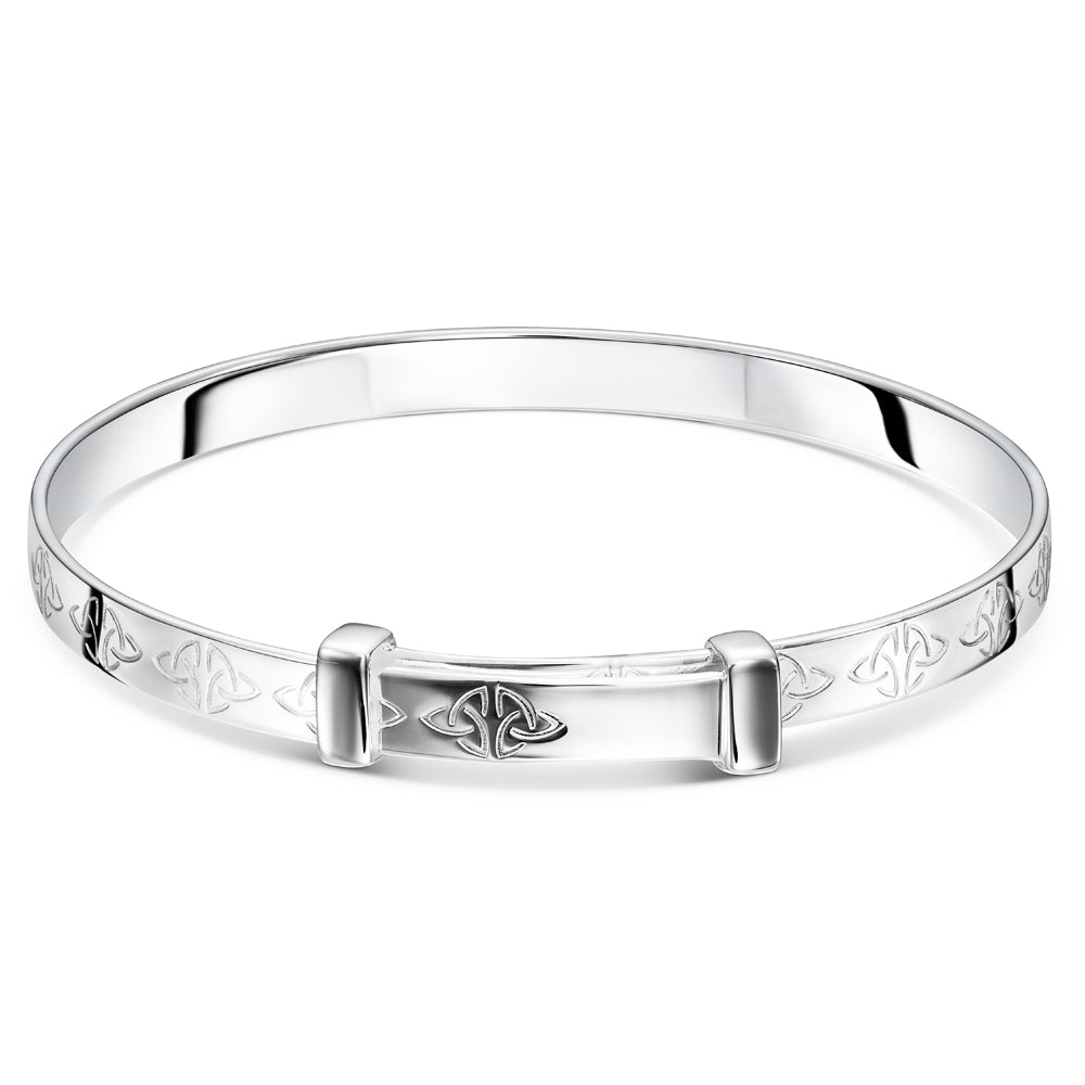 Little Stars Aisling Celtic Childs Silver Bangle