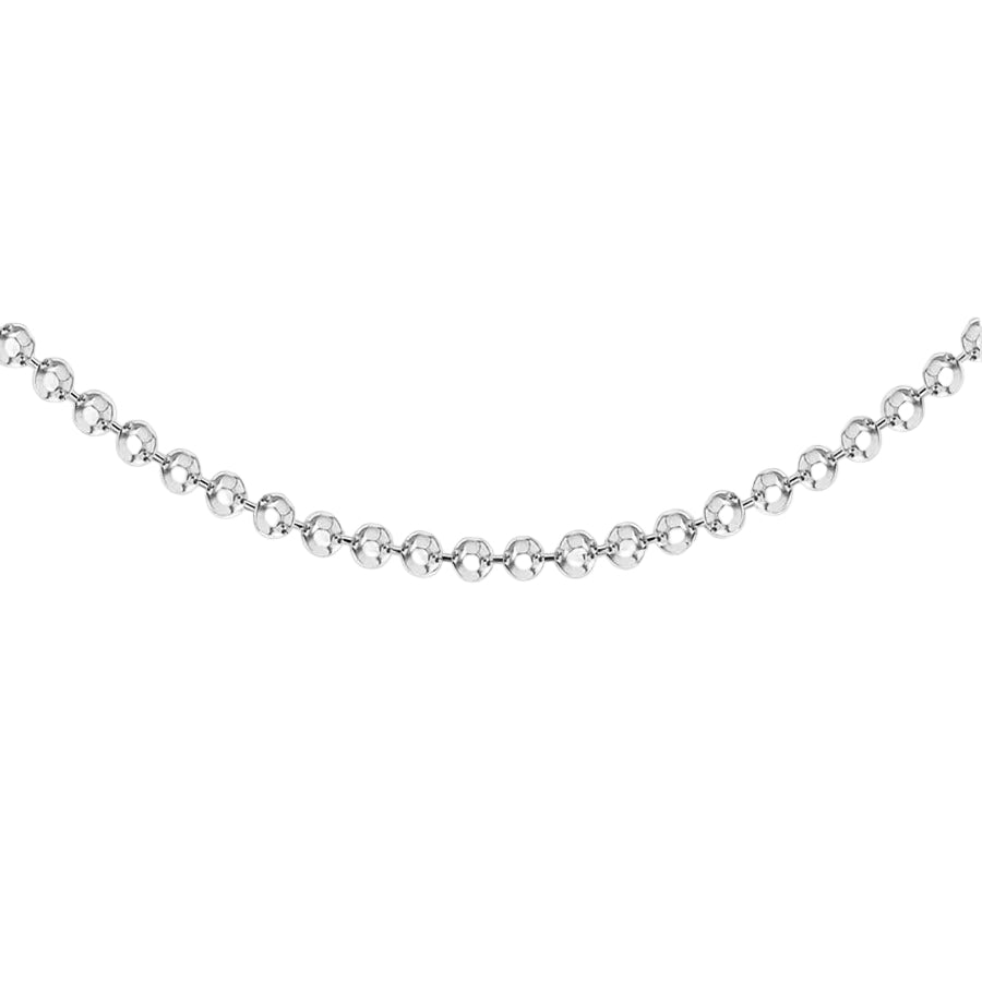 Sterling Silver 18" Diamond Cut Micro Bead Chain