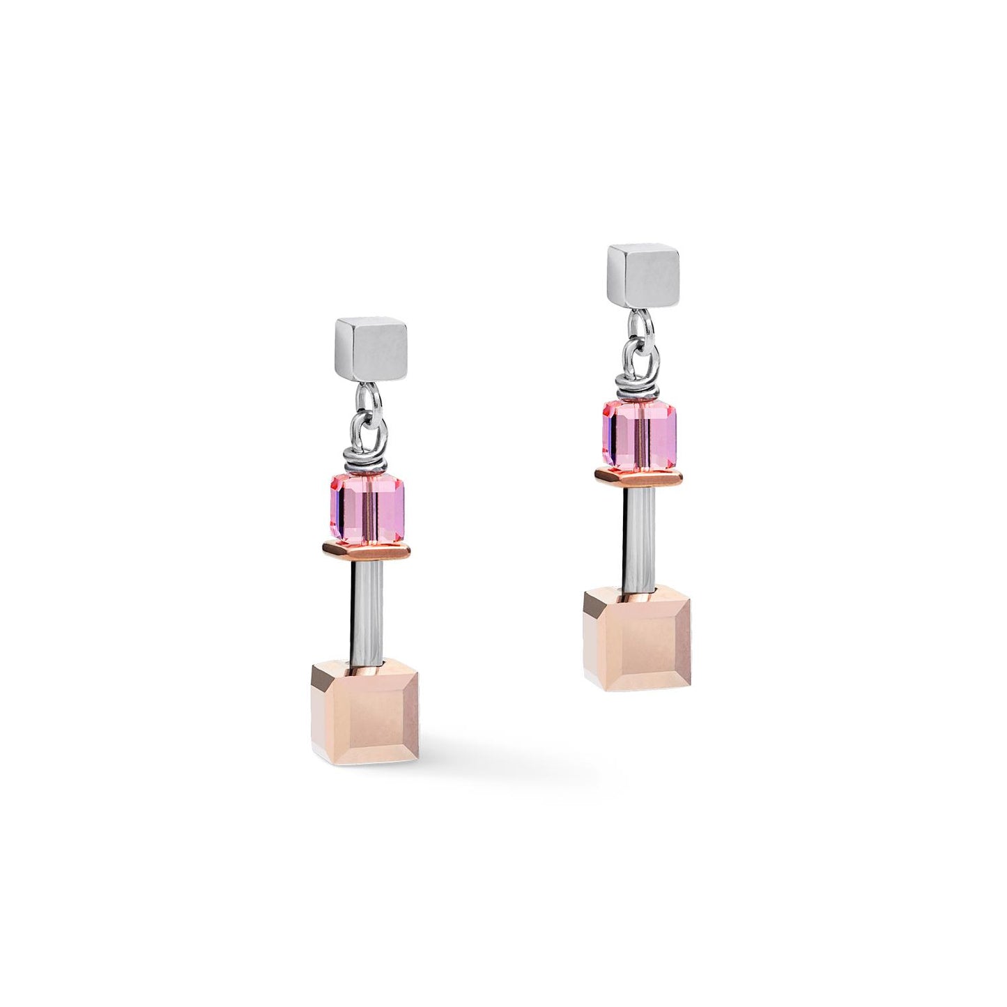 Coeur De Lion Multicoloured Art Nouveau Drop Earrings 5062/21-1578