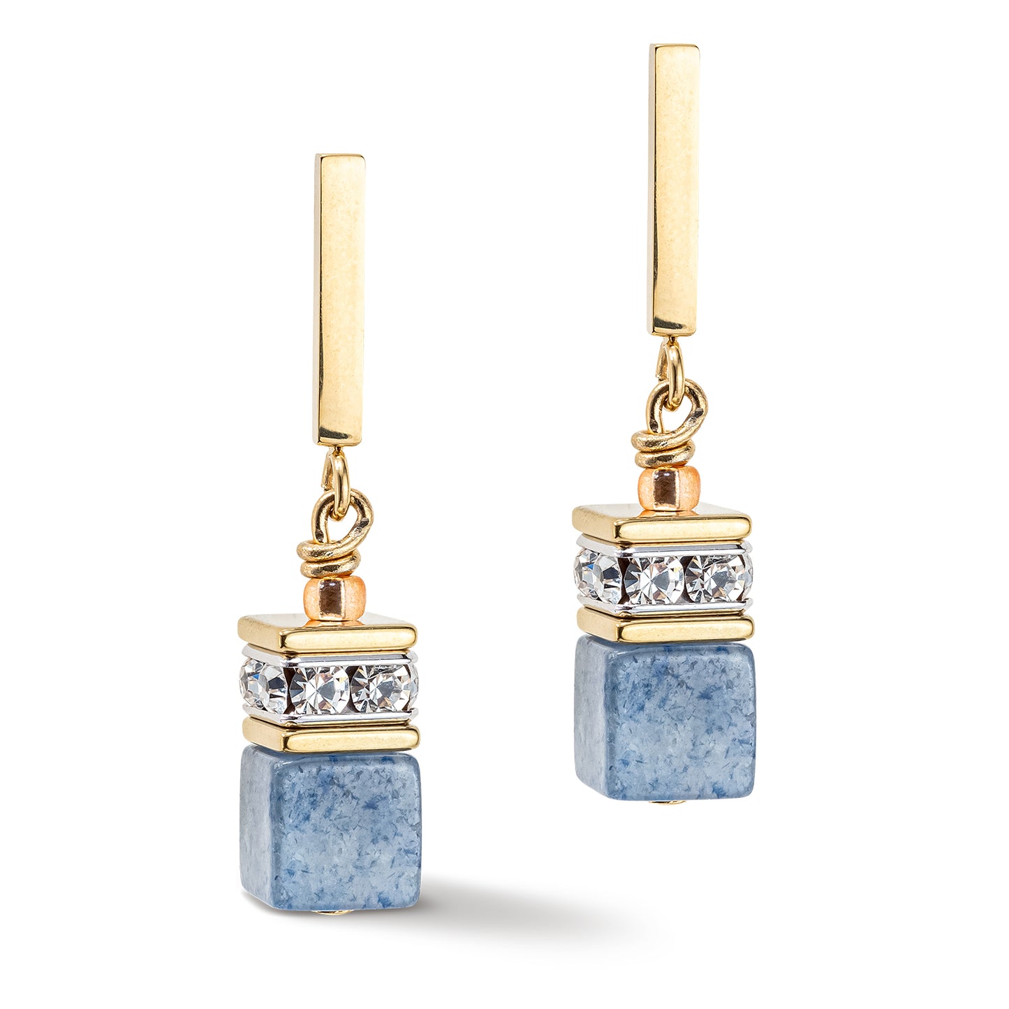 Coeur De Lion Pastel Blues Pinks Drop Earrings 4605/21-0720