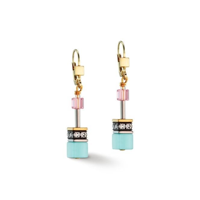 Coeur De Lion Multi Colour Rainbow Drop Earrings