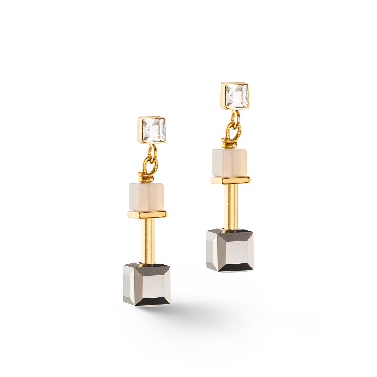 Coeur De Lion Small Greys Drop Earrings 5074/21-1216