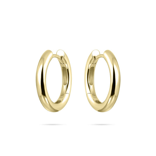 Yellow Gold Plated 20mm Bold Polished Hoop Earrings